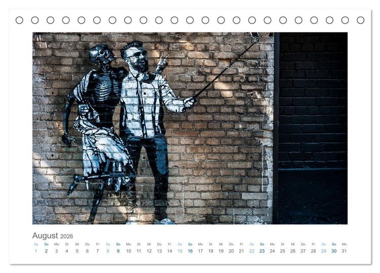 Produktbild: Street Art and City Vibes (Tischkalender 2026 DIN A5 quer), CALVENDO Monatskalender