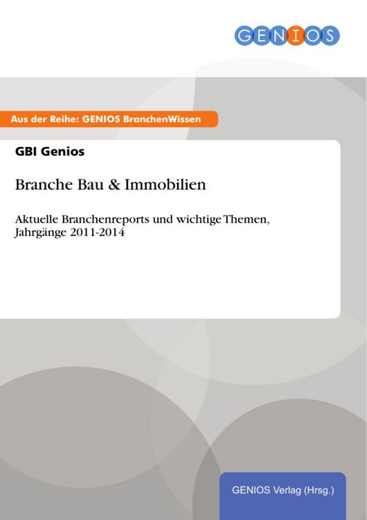 Produktbild: Branche Bau & Immobilien