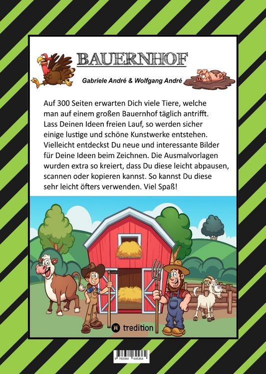 Produktbild: MEGA MALBUCH - LUSTIGE MOTIVE - K&Uuml;HE - RINDER - SCHWEINE - H&Uuml;HNER - HASEN - ENTEN - BAUERN - TRAKTOREN - V&Ouml;GEL - INSEKTEN - GEM&Uuml;SE - PFLANZEN