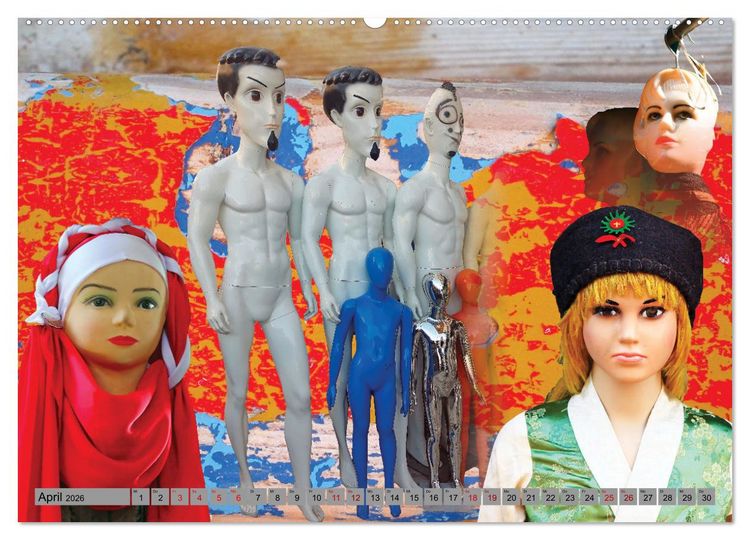 Produktbild: Schaufensterpuppen aus aller Welt (Wandkalender 2026 DIN A2 quer), CALVENDO Monatskalender