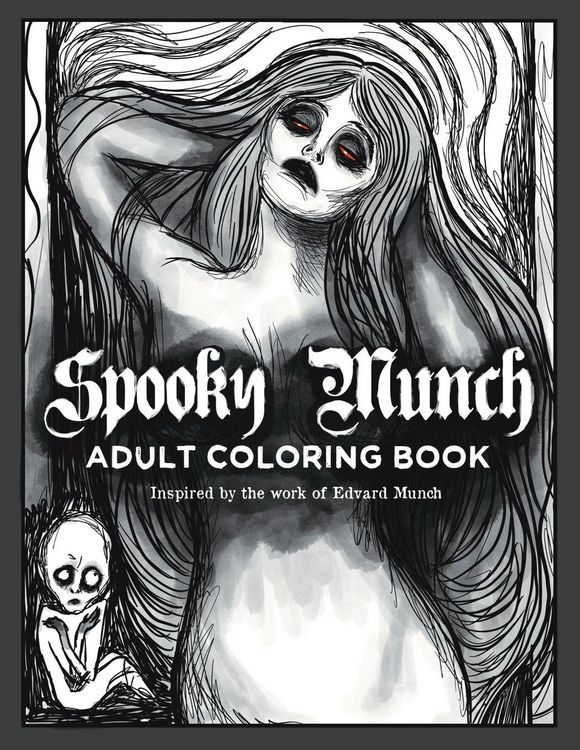 Produktbild: Spooky Munch Adult Coloring Book