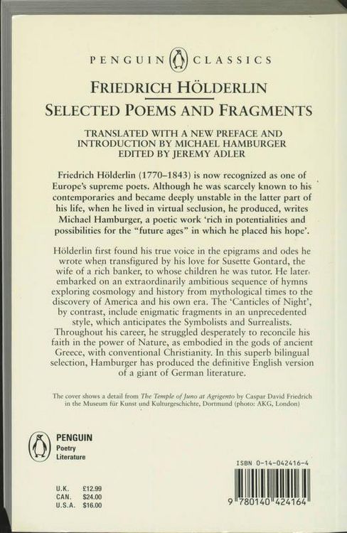 Produktbild: Selected Poems and Fragments