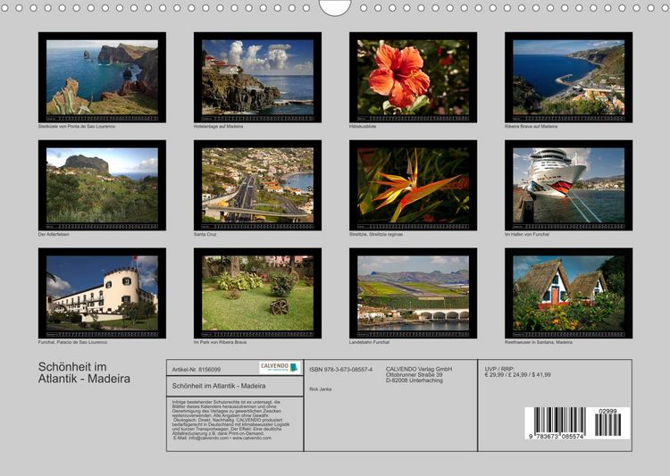 Produktbild: Sch&ouml;nheit im Atlantik &ndash; Madeira (Wandkalender 2022 DIN A3 quer)