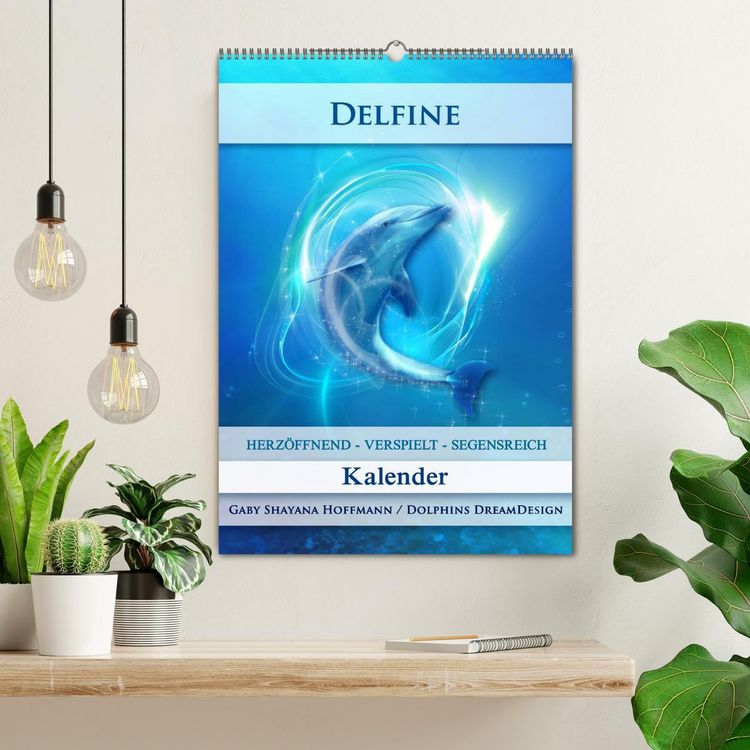 Produktbild: Delfine - Kalender (Wandkalender 2026 DIN A2 hoch), CALVENDO Monatskalender