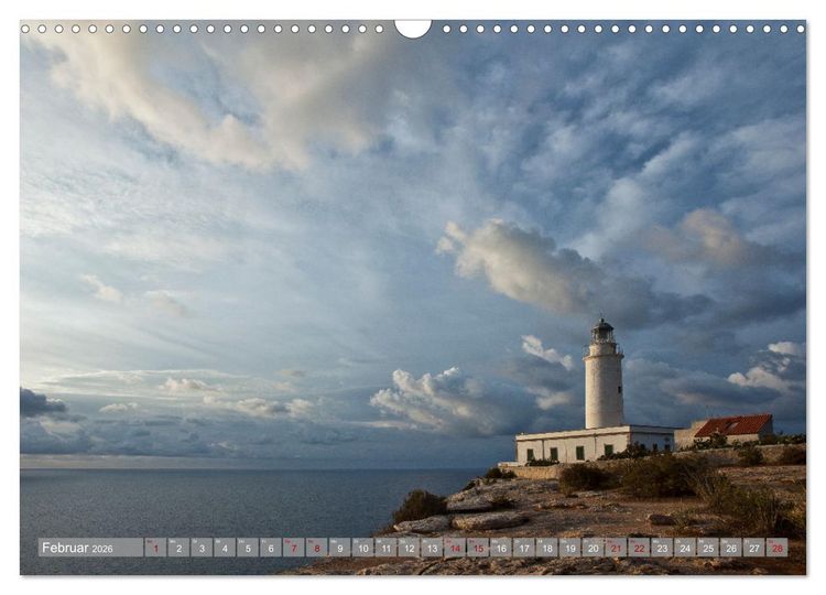 Produktbild: Balearen - Mallorca, Menorca, Ibiza und Formentera (Wandkalender 2026 DIN A3 quer), CALVENDO Monatskalender