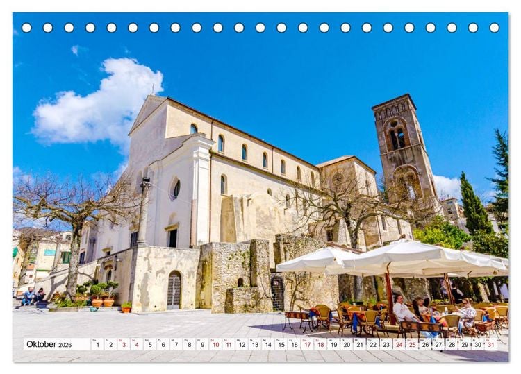 Produktbild: Landschaften an der Amalfi K&uuml;ste (Tischkalender 2026 DIN A5 quer), CALVENDO Monatskalender