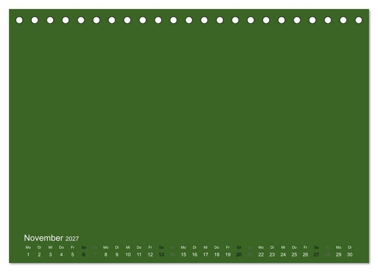 Produktbild: Bastelkalender - dunkel Gr&uuml;n (Tischkalender 2027 DIN A5 quer), CALVENDO Monatskalender