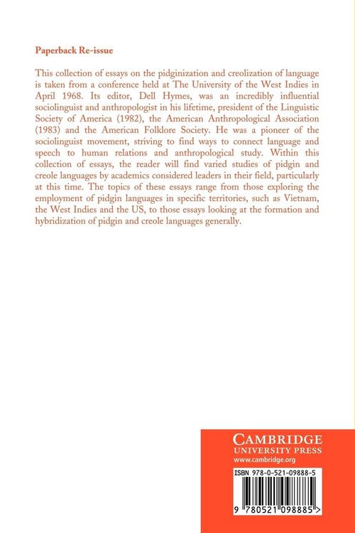 Produktbild: Pidginization and Creolization of Languages