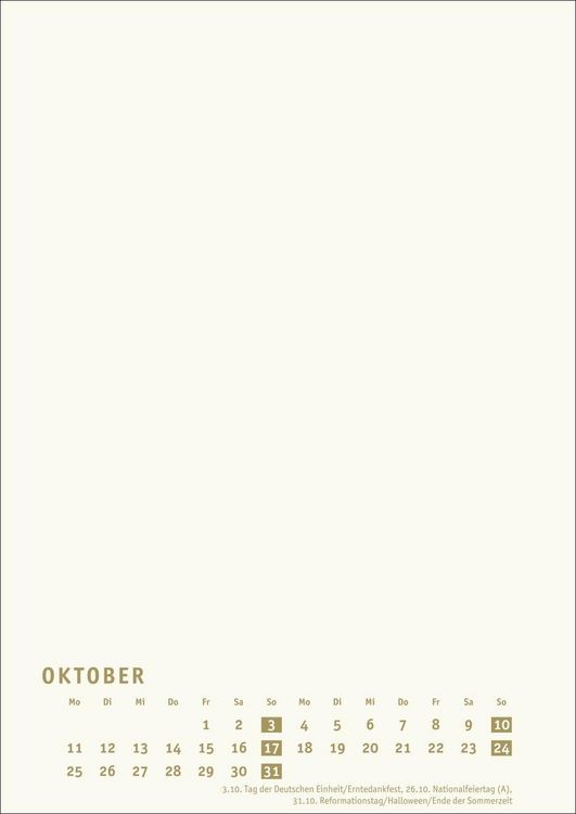 Produktbild: Premium-Bastelkalender gold A4 2027