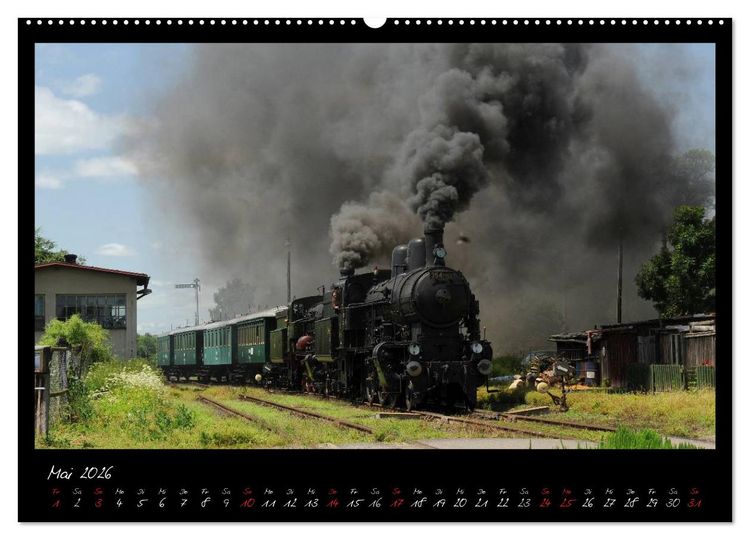 Produktbild: Faszination Dampflokomotive (Wandkalender 2026 DIN A2 quer), CALVENDO Monatskalender