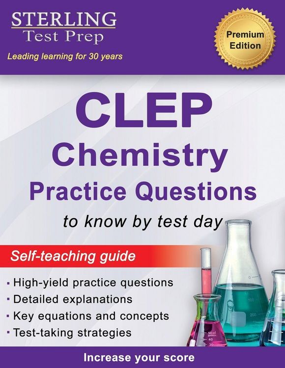 Produktbild: Sterling Test Prep CLEP Chemistry Practice Questions