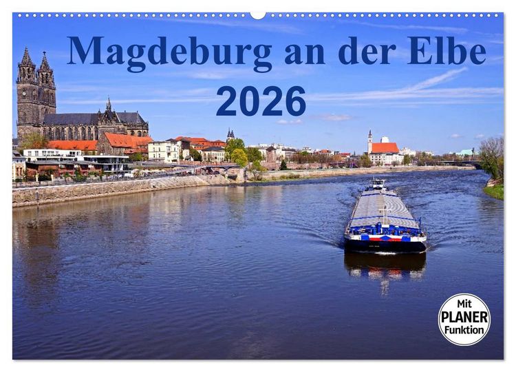 Produktbild: Magdeburg an der Elbe 2026 (Wandkalender 2026 DIN A2 quer), CALVENDO Monatskalender