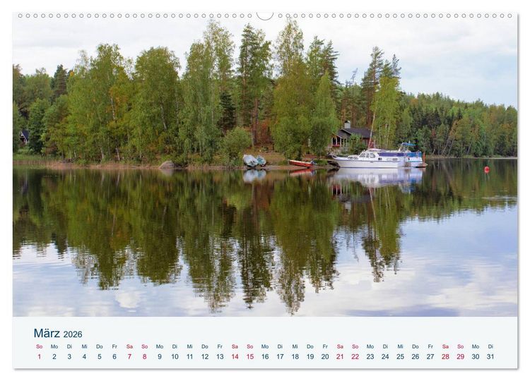 Produktbild: Finnland, Rund um Mikkeli (Wandkalender 2026 DIN A2 quer), CALVENDO Monatskalender