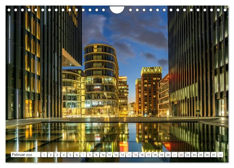 Produktbild: Blaue Stunde in Nordrhein-Westfalen (Wandkalender 2026 DIN A4 quer), CALVENDO Monatskalender