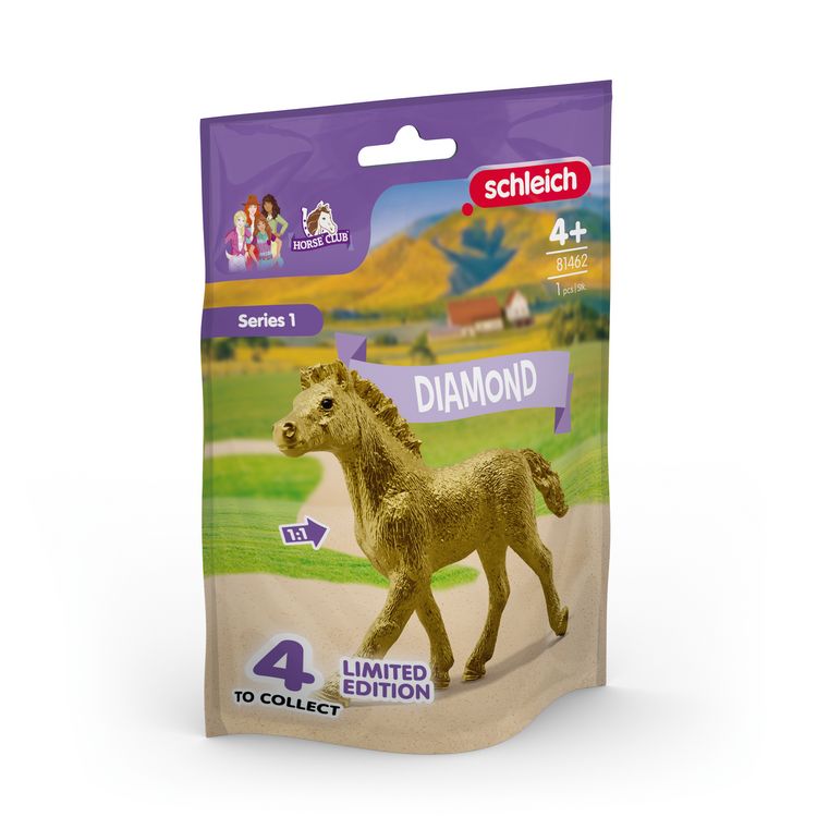 Produktbild: schleich&reg; 81462 - Horse Club, Diamond, Sammelfohlen mit Sammelposter, Series 1