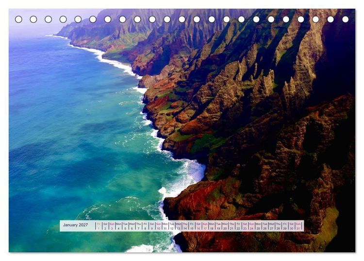 Produktbild: Shorelines of the World (Desk Calendar 2027 DIN A5 landscape), CALVENDO 12 Month DeskCalendar