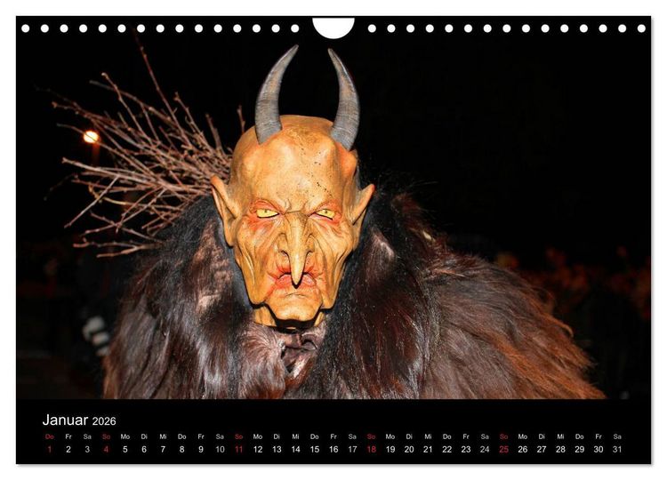Produktbild: Perchten 2026 (Wandkalender 2026 DIN A4 quer), CALVENDO Monatskalender