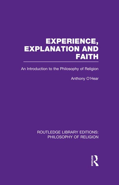Produktbild: Experience, Explanation and Faith