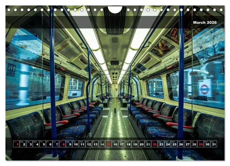 Produktbild: More London Underground 2026 (Wall Calendar 2026 DIN A4 landscape), CALVENDO 12 Month Wall Calendar