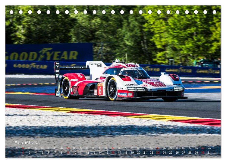 Produktbild: Motorsportkunst aus Weissach (Tischkalender 2026 DIN A5 quer), CALVENDO Monatskalender