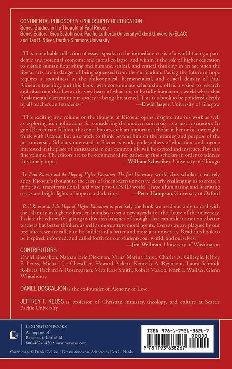 Produktbild: Paul Ricoeur and the Hope of Higher Education