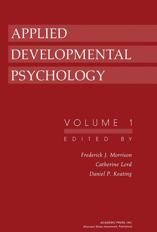 Produktbild: Applied Developmental Psychology