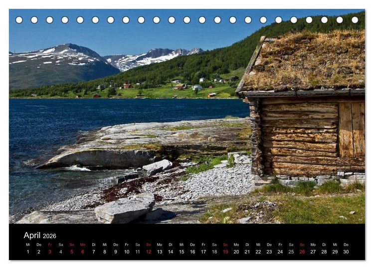 Produktbild: Norwegen - Faszination des Nordens (Tischkalender 2026 DIN A5 quer), CALVENDO Monatskalender