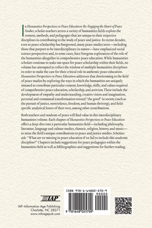 Produktbild: Humanities Perspectives in Peace Education