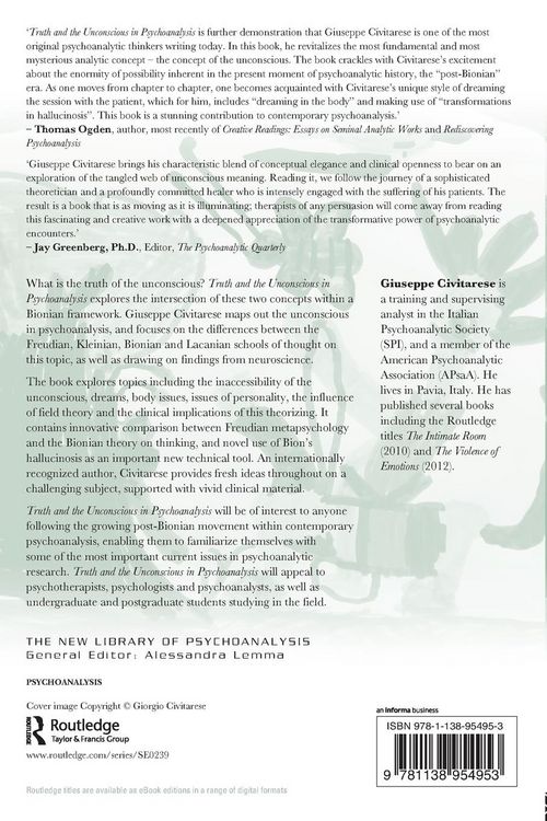 Produktbild: Truth and the Unconscious in Psychoanalysis