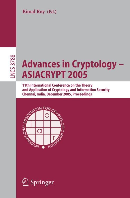 Produktbild: Advances in Cryptology – ASIACRYPT 2005