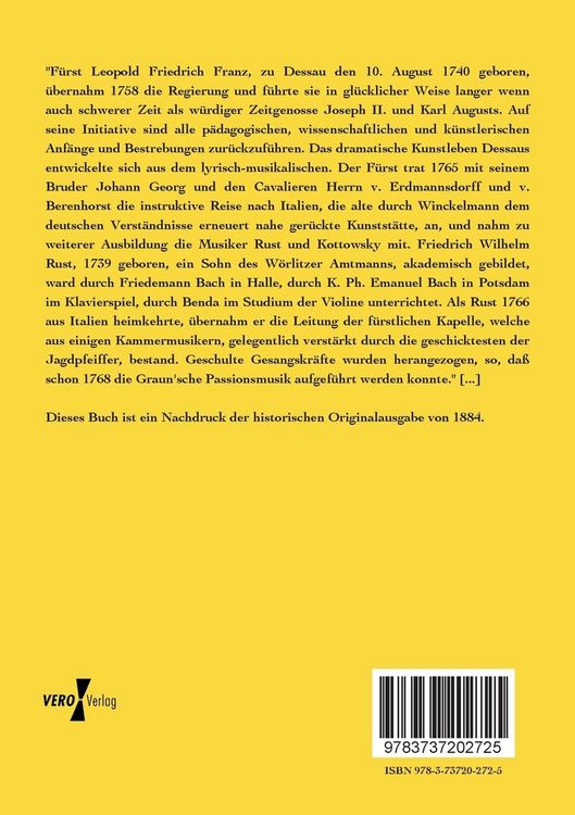 Produktbild: Das herzogliche Hoftheater zu Dessau - in seinen Anf&auml;ngen bis zur Gegenwart