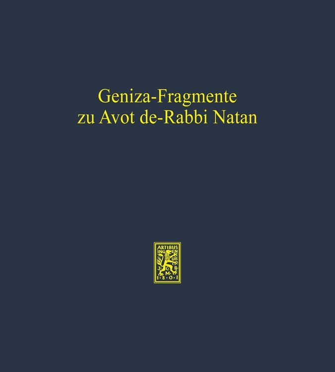 Produktbild: Geniza-Fragmente zu Avot de-Rabbi Natan