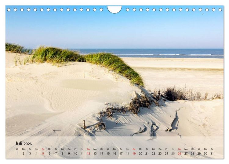 Produktbild: Nordsee - Traum (Wandkalender 2026 DIN A4 quer), CALVENDO Monatskalender