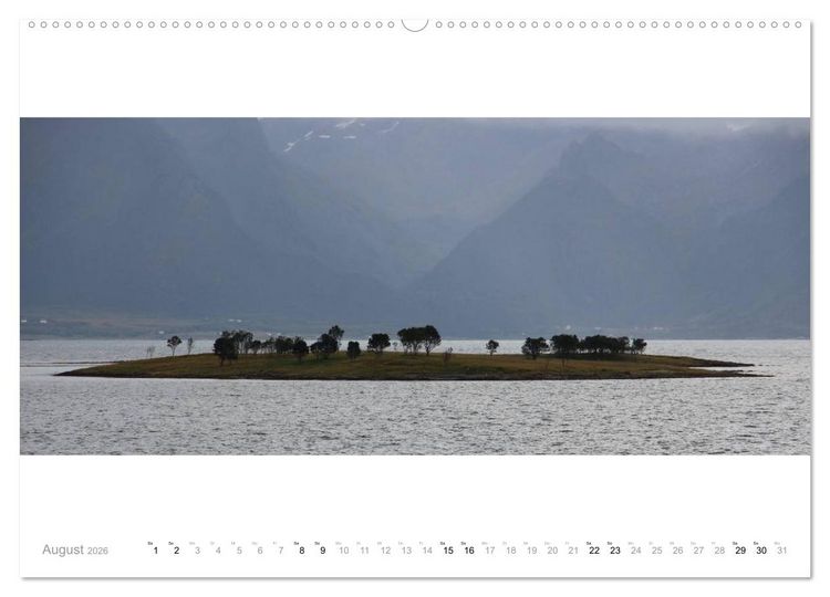 Produktbild: Panoramen der norwegischen K&uuml;ste (hochwertiger Premium Wandkalender 2026 DIN A2 quer), Kunstdruck in Hochglanz