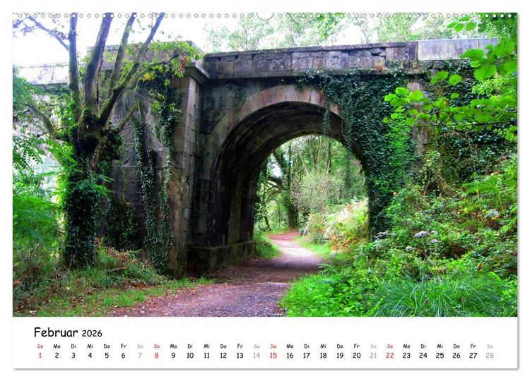 Produktbild: Jakobsweg - Camino Finisterre (hochwertiger Premium Wandkalender 2026 DIN A2 quer), Kunstdruck in Hochglanz