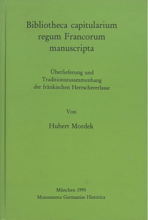 Produktbild: Bibliotheca capitularium regum Francorum manuscripta