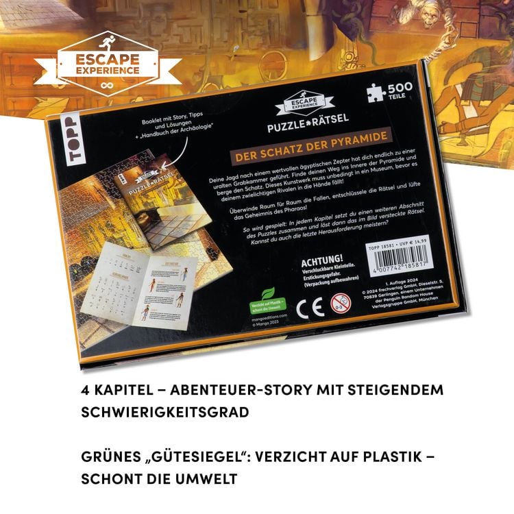 Produktbild: Escape Experience &ndash; Puzzle-R&auml;tsel &ndash; Der Schatz der Pyramide