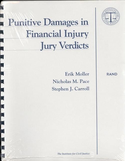 Produktbild: Punitive Damages in Financial Injury Jury Verdicts