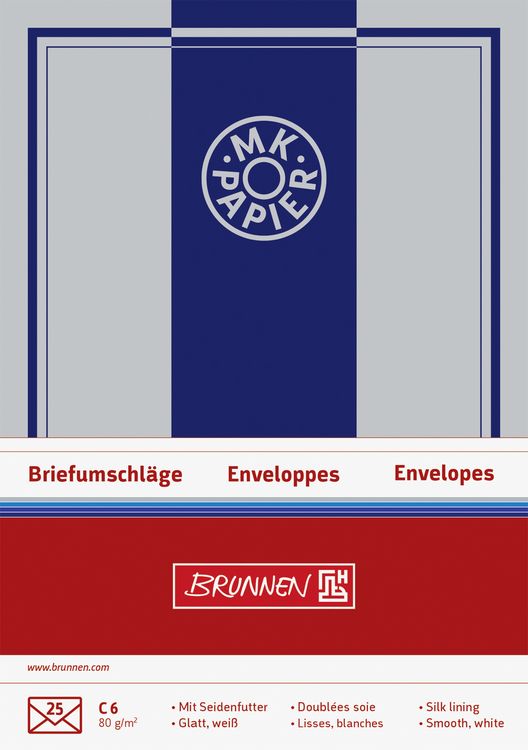 Produktbild: Brunnen Briefumschlag C6 glatt MK