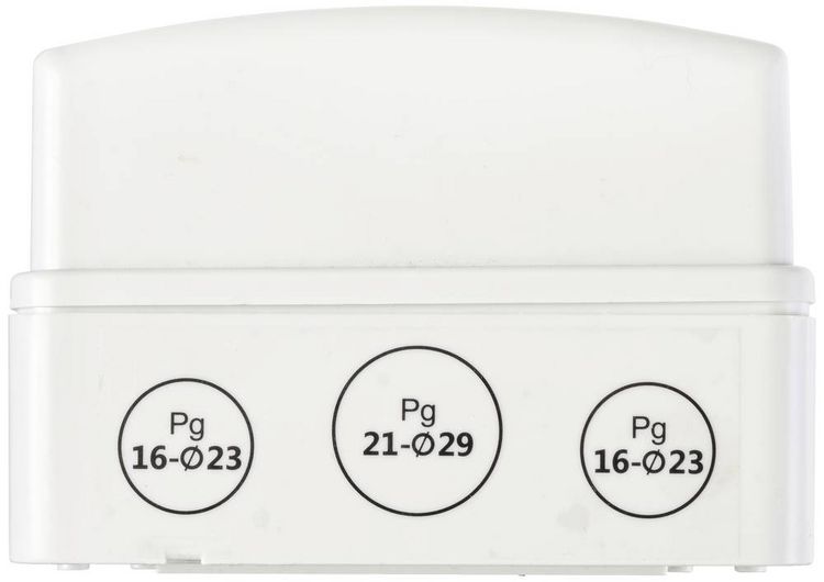 Produktbild: Sygonix SY-5491850 Kleinverteiler Aufputz Anzahl Teilungen = 4 Anzahl Reihen = 1 Inhalt 1St.