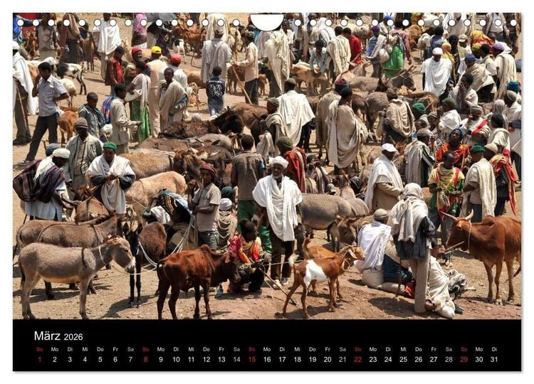 Produktbild: &Auml;thiopien Impressionen (Wandkalender 2026 DIN A4 quer), CALVENDO Monatskalender