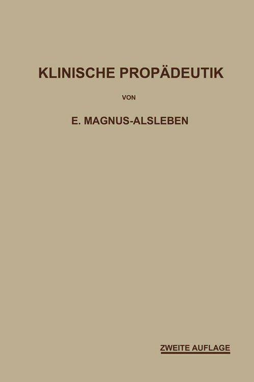 Produktbild: Vorlesungen &uuml;ber klinische Prop&auml;deutik