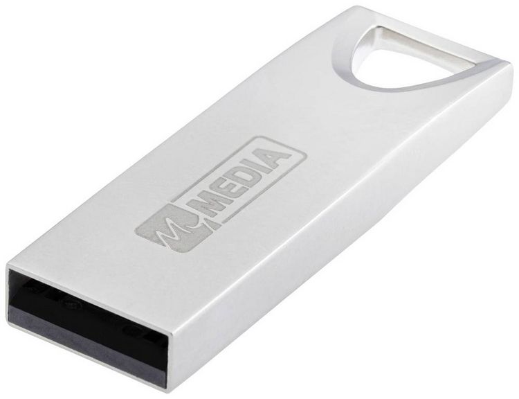 Produktbild: MyMEDIA My Alu USB 2.0 Drive USB-Stick 16GB Silber 69272 USB-A (USB 2.0)
