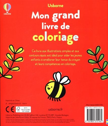 Produktbild: Mon grand livre de coloriage