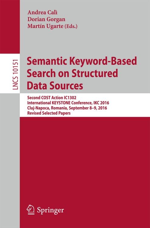 Produktbild: Semantic Keyword-Based Search on Structured Data Sources