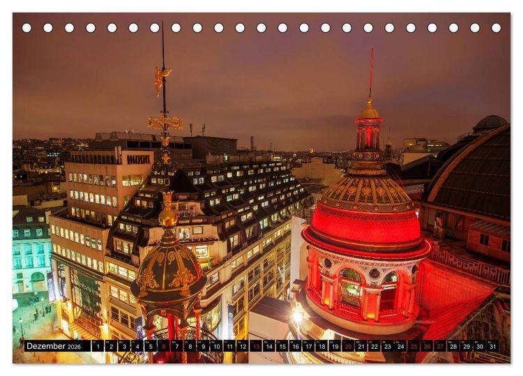 Produktbild: Jugendstilarchitektur - ein Bilderbogen quer durch Europa (Tischkalender 2026 DIN A5 quer), CALVENDO Monatskalender