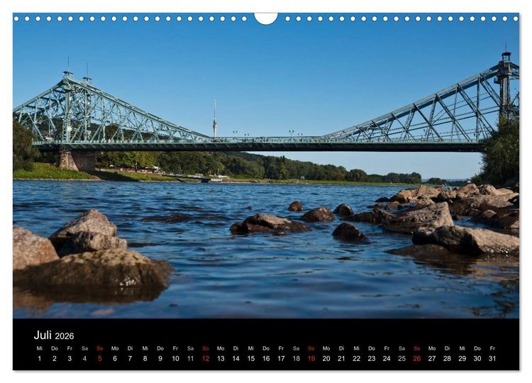 Produktbild: Dresden, das Florenz an der Elbe (Wandkalender 2026 DIN A3 quer), CALVENDO Monatskalender