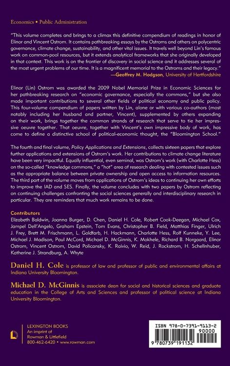 Produktbild: Elinor Ostrom and the Bloomington School of Political Economy