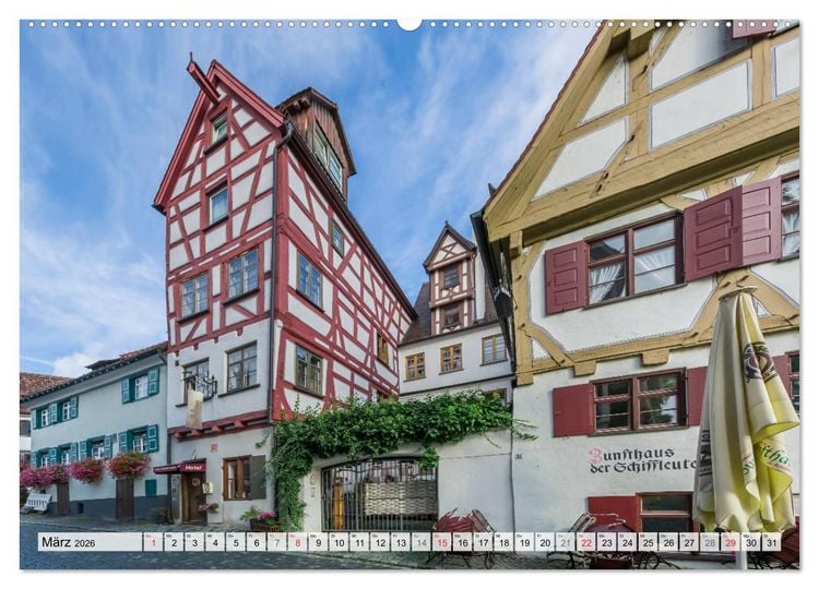 Produktbild: ULM Idyllisches Stadtherz (hochwertiger Premium Wandkalender 2026 DIN A2 quer), Kunstdruck in Hochglanz