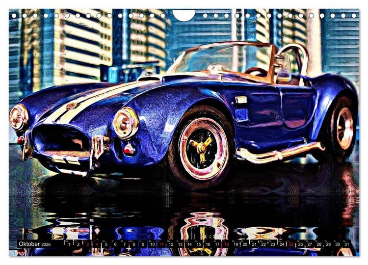 Produktbild: Automobil Voiture Car (Wandkalender 2026 DIN A4 quer), CALVENDO Monatskalender